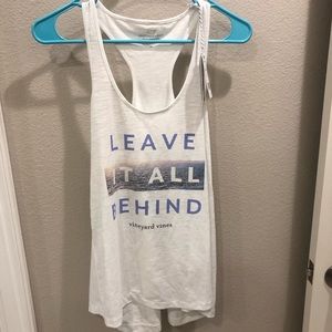 Vineyard Vines performance white tank
